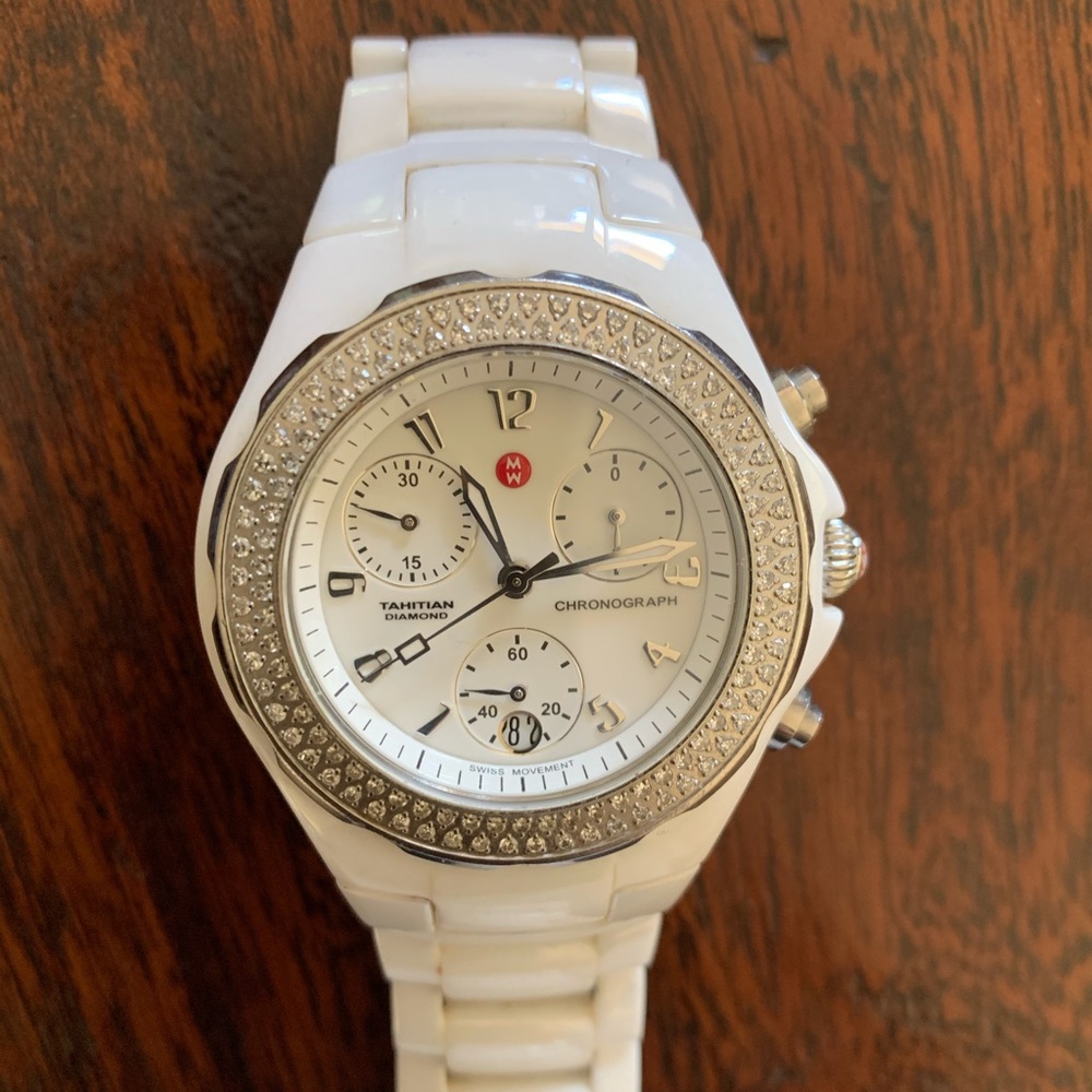 Michele Tahitian Ceramic Watch